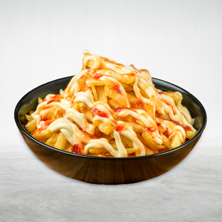 Με μαγιονέζα και sweet chili sauce